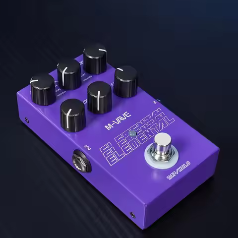 M-VAVE Elemental Digital Delay Pedal, 9 Amplifier Effects, Three-Band EQ Classic Echo, Suitable for 