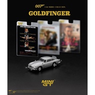 Mini GT MGT00900-007E 900 1/64 Aston Martin DB5 Goldfinger 007 Series English Blister Packaging Diec