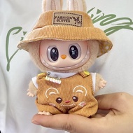 Labubu Doll Clothes Set 17cm Sitting Posture Vinyl Material Party Theme First And Second Generation 