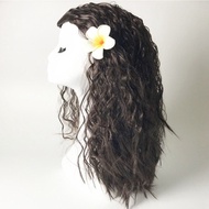 ZZOOI Adult Kids Princess Vaiana Moana Costume Dresses with Necklace Wig Women Girls Halloween Party