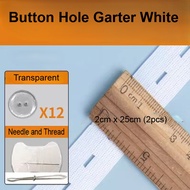 LUCKIN MART Elastic Band with Buttonholes 2cm for Sewing Adjustable Elastic Waistbands