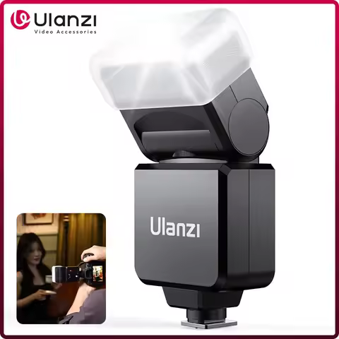 Ulanzi F32 Camera Flash Speedlite GN32 Wireless On-Camera Flash Light for Sony Canon Nikon Panasonic
