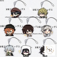 Cute BSD wenhao Wild Dog mobile phone strap Keychain Acrylic Anime cosplay Dazai Osamu Nakaji