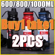 ☼ ◮ ♙ Buy1 take1 Stainles aqua flask tumbler Portable 2 in 1 Tumbler hot cold 1 liter tumbler water