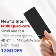 SZBOX S12迷你桌上電腦棒Intel N100 DDR5 12GB內存支援nvme 2280 Gigabit Ethernet WIFI6 BT5.2