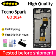 6.6" IPS LCD For Tecno Spark Go 2024 LCD Display Screen Touch Digitizer Assembly Replacement Parts F