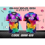 New BNS BSI Tshirt for Men and Woman Jersey Sublimation T-shirts blackish color(CODE:67)【Ready Stock