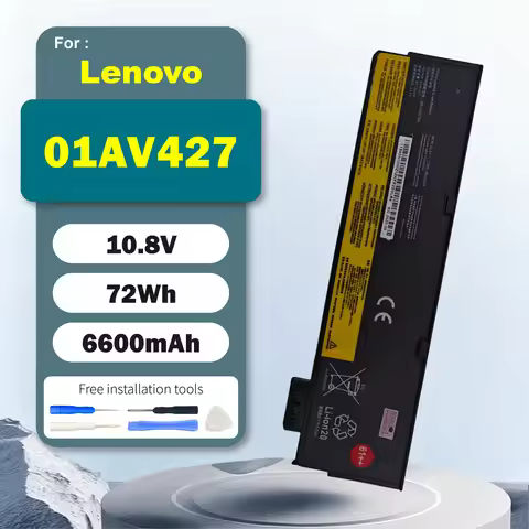 01AV427 10.8V 61++ Battery For Lenovo ThinkPad T480 T570 T580 A475 P51S 72WH 01AV428 01AV425 SB10K97