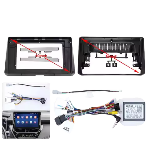 10.1 Inch Android Car Radio Dashboard Frame For Toyota Corolla Altis Auris 2019 Stereo Installation 