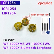 2pcs/lot CP1254 Baery (With Solder Tab) For SN WF-1000XM3 WF-1000X TWS WF-1000X Wireless Bluetooth Headset   Free Tools