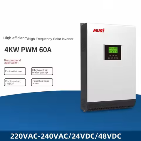 MUST Hybrid Photovoltaic Inverter With Built-In Pwm Charging Controller 4Kw/60A/220VAC/48Vdc Solar H