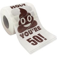 50th Birthday Gifts for Men Women,Unusual Birthday Gifts You're 50 Printed Toilet Paper,Novelty Toil