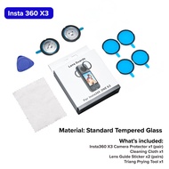 LionShield Camera Lens Protector for Insta360 X5 / X4 / X3 HD Clear 9H Tempered Glass Full Protectio