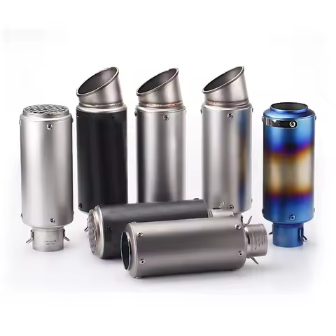 51mm/60mm Motorcycle pipe exhaust with DB killer Motorcycle Exhaust Pipe Muffler Carbon Fiber GP-pro