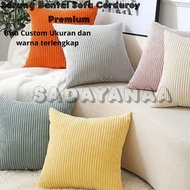 SADAYANA.ID - Sofa Cushion Cover / Cushion Cover Size 30x30 35x35 30x50 Corduroy Macaron Material Cu