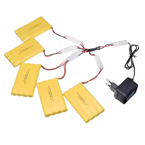 9.6v 1000mAh NiCD Battery For Remote Control Rc Cars Tanks Robots Boat Ship Toys Guns AA 9.6 v Recha