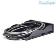 RR 2 Port USB 3 0 Hub Splitter 3 5mm Earphone Microphone Interface Front Panel