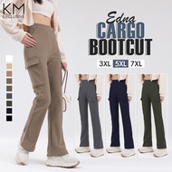 KM Edna Cotton Bamboo Bootcut Cargo Pants [P6814]