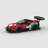 Moc FERRARI 488 GT3 siêu xe đua Sách hướng dẫn học guitar căn bản gạch đồ chơi cho trẻ em bé trai và