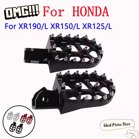 Motorcycle Accessories Pedals Foot Pegs Footrest For HONDA XR190 XR190L XR 190 190L XR150 XR150L XR 