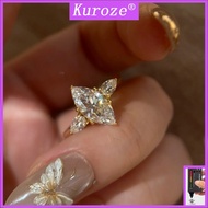 Kuroze Luxury High-End Elegant Large Marquise Moissanite Ring Fashion Versatile Moissanite Engagemen