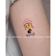 Sparrow Ming Zhien | Korea IU Same Style Tweety Bird Tweety Bird Influencer Canary ins Tattoo Sticke