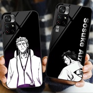 Sosuke Aizen Bleach 02 Glass Phone Case For POCO F3 F4 F5 M3 M4 M5 M6 4G X3 X4 GT NFC X5 X6 PRO 5G