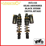 HYPERTECH ULTIMATE PRO REAR ABSORBER MONOSHOCK NVX155 NVX 285MM LIMITED BLACK HITAM