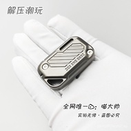Cyberpunk Radish Knife!01EDC Side Push Card Stress Relief Toy ACedc Precision Fishing Artifact