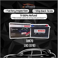 LN3 (EFB) DIN70 Battery BOSCH Stop Start Battery - VOLKSWAGEN Passat, Golf GTI