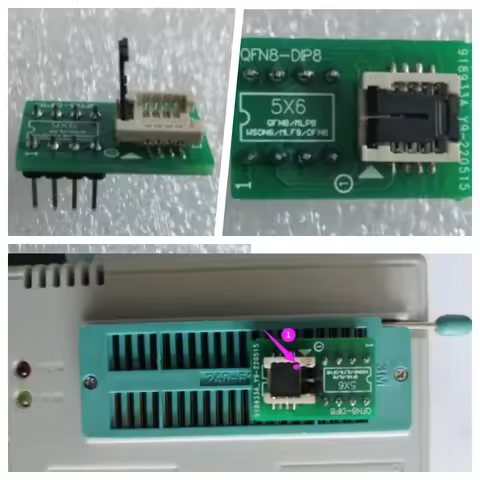 1pc QFN8 /WSON8/MLF8/MLP8/DFN8 TO DIP8 universal two-in-one socket/adapter for both 6*5MM and 8*6MM 
