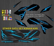 STIKER STRIPING DECAL NEW VIXION LIGHTNING (NVL) TH 2013-2014 GRAFIS DRIPTIP