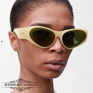 C1FM Loe ''Men Women Sunglasses Fashion Wide-Leg Cat Eye Acetate Sunglasses lw40171