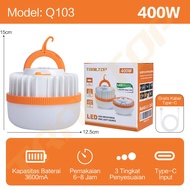 Lampu Emergency 300Wat 400Wat Lampu Gantung Camping Lampu Tenda Superterang+USB-C Charger/Lampu emer