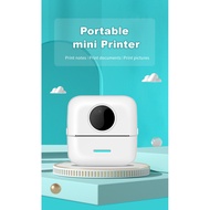Mini Portable Thermal Printer Paper Photo Pocket Thermal Printer Mini Printer Printing Wireless  Bluetooth