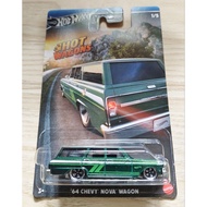 hot wheels 64 chevy nova wagon 1:64