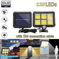 New speed 120COB Solar Wall Light Outdoor Lighting Motion Sensor COB LED Solar Light Waterproof Street Lamp Induction Wall Lamp for Garden Courtyard