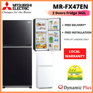 [BULKY] Mitsubishi MR-FX47EN  2 Doors Top Freezer Fridge 421L