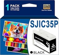 Remanufactured Ink Cartridge SJIC35P Ink Cartridge SJIC35P-BK Ink C13T44B120 Compatible with Colorwo