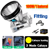 Dapat digunakan selama 30 hari 500W Senter Kepala senter kepala super terang senter kepala tahan lam