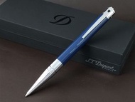 法國S.T. Dupont D-INITIAL系列 – 藍色銀夾 原子筆 +50可刻字