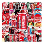 76pcs Street Wear Coca-Cola Graffiti Stickers Water Cup Stickers Luggage Stickers Stationery Box Sti