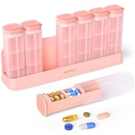 KOVIUU Weekly Pill Organizer 3X a Day, Detachable Pill Box 7 Day, Large 3 Times Daily Case, Travel C