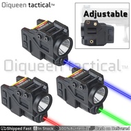 Oiqueen Tactical High Lum-en L-E-D Laser Si-ght Fla-shli-ght Combo Magnetic Charging Pis-tol Light f