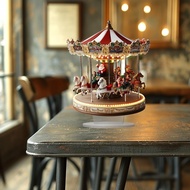 Carousel Acrylic Flat Waterproof Study Living Room Office Desktop Decoration Christmas Decoration 10