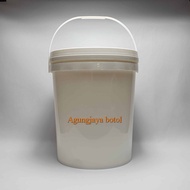 25 Kg Hdpe White Pail Bucket + Ttp A / Hdpe Bucket / Pail Bucket / Paint Bucket / 25 Kg Bucket