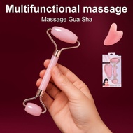 Double Head Gua Sha Roller | Heart-Shaped Face & Body Massager | Alat Urut Wajah & Badan Angkat & Ri