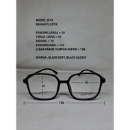 2819 TR PLASTIC EYEGLASSES FRAME FOR MEN BLACKWanita