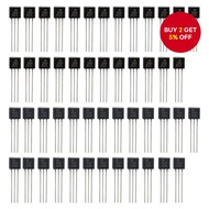 50PCS TO-92 Bipolar Junction Transistor (BJT) Kit: 2N5551 and 2N5401 NPN Switching Transistors  50PC