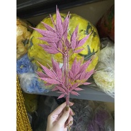 Bamboo leaves covered with glitter, decorate cake towers, water towers, fortune towers/decorates CNY